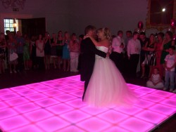 Wedding Dance on Colour changing LED Dance Floor