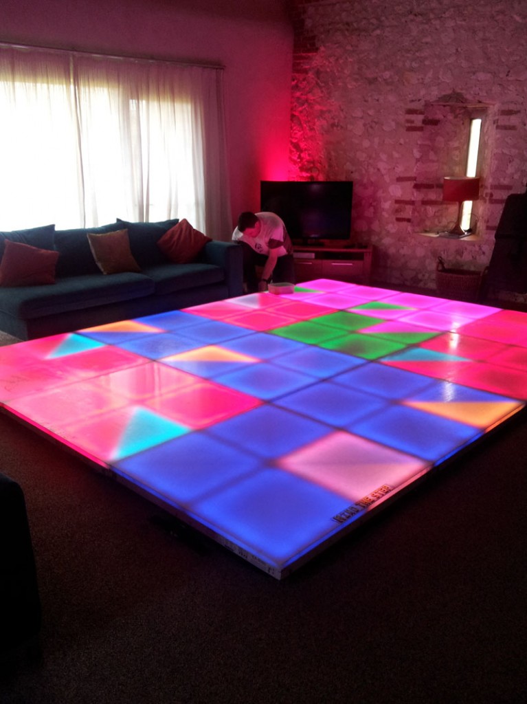 LED Dance Floor Hire at home