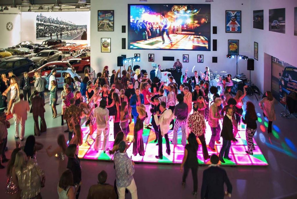 Car Showroom Launch Party Dance Floor Hire Disco DJ Floors Lights