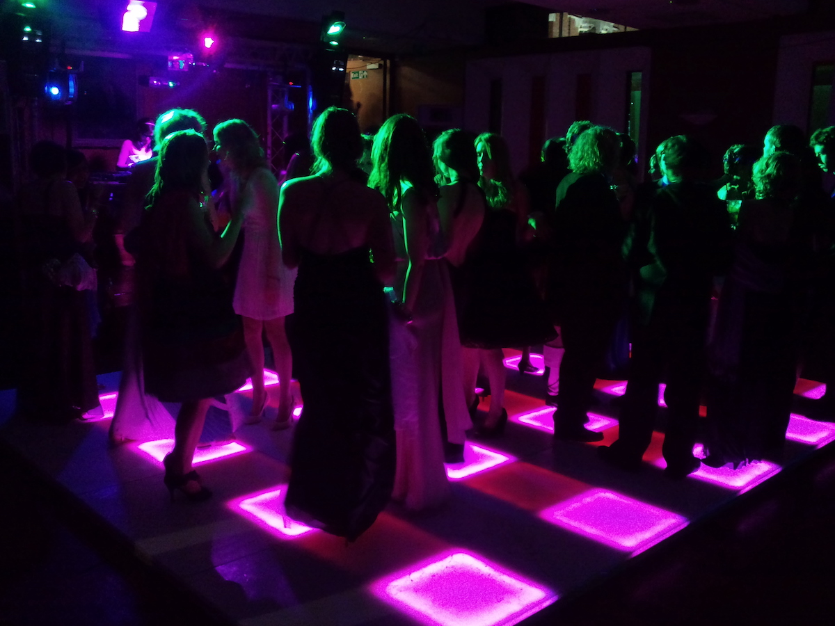 Flashing Dance Floor for Christmas Parties