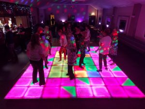 Light up outlet dance floor