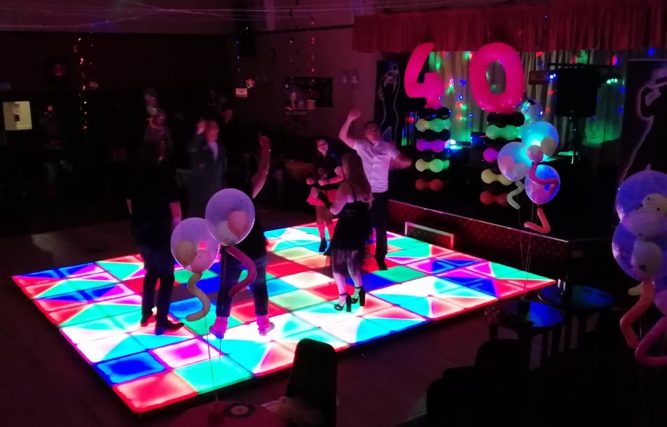 LED-Dance-Floor-Hired-for-40th-Party