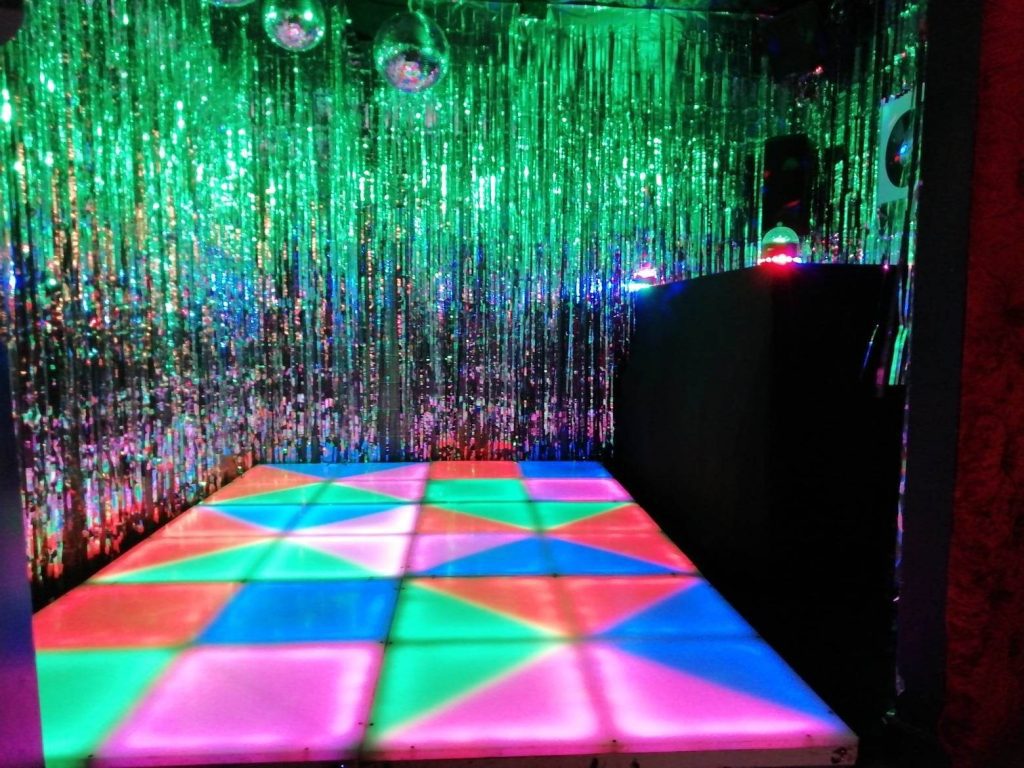 Light Up LED dance floor hired in london