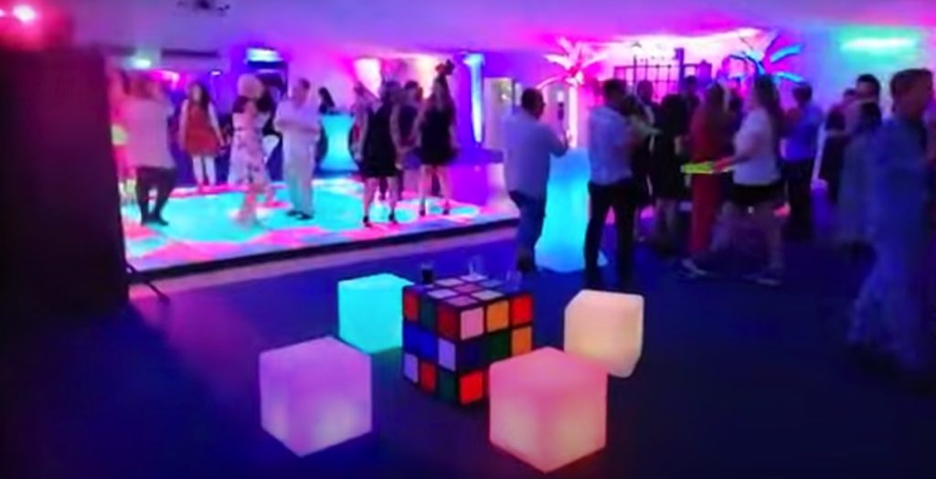 Poseur tables and LED furniture are ideal additions to any party hire inventory.